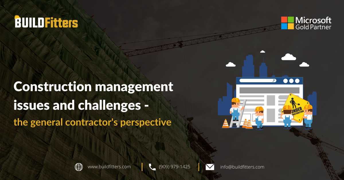 Infographics show the Construction management challenges