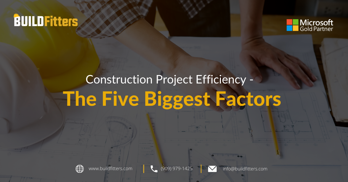 Infographics show that Construction Project Efficiency