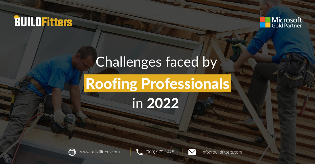 Infographics show the Challenges Faced By Roofing Professionals