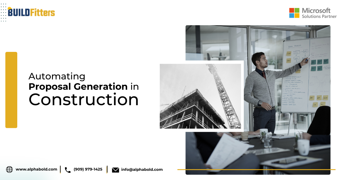 Infographic show Automating Proposal Generation in Construction