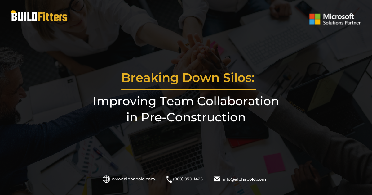 Infographic shows Breaking Down Silos_ Improving Team Collaboration in Pre-Construction